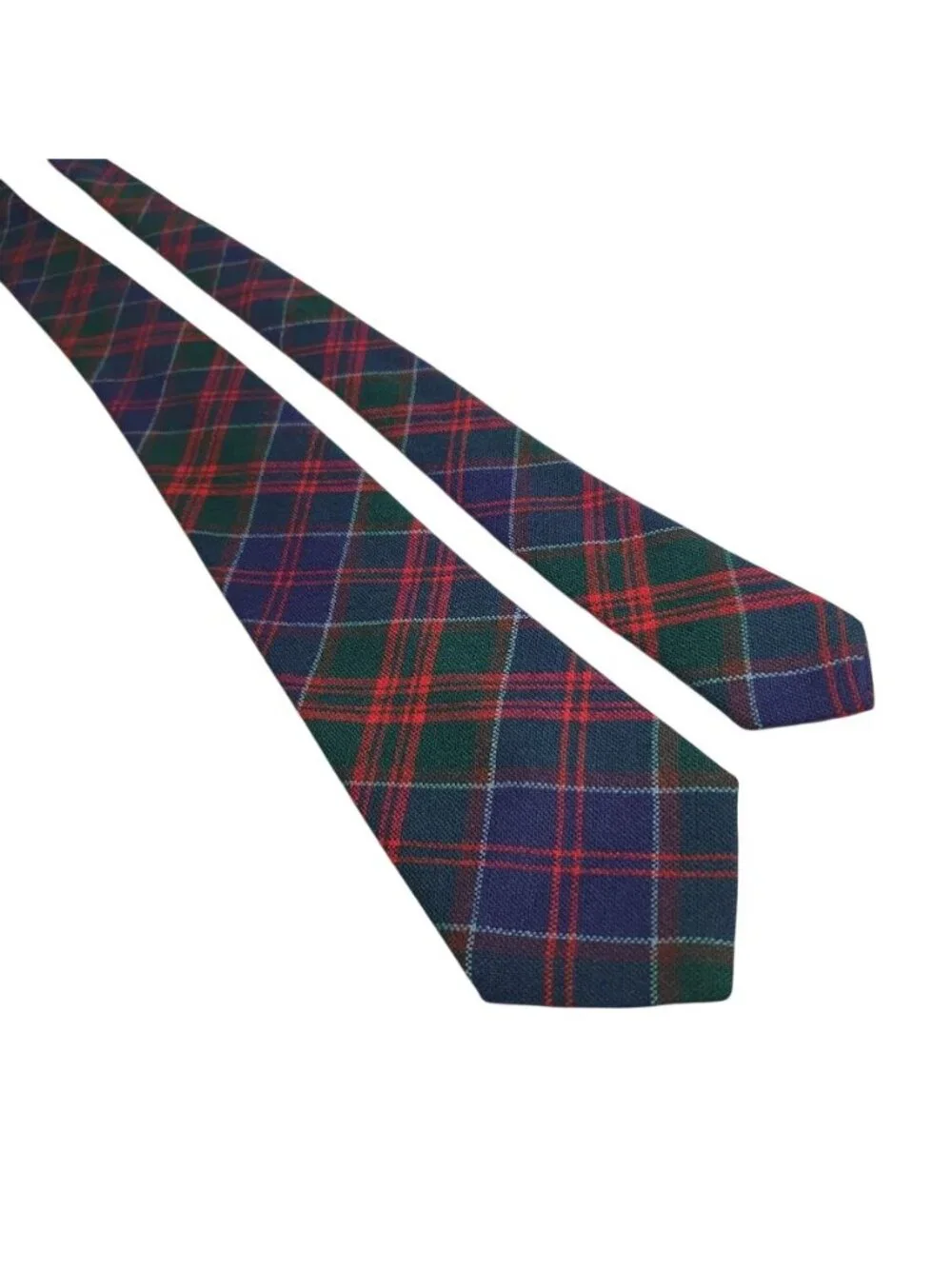 Stewart Of Appin Scottish Tartan Wool Tie Red Green Plaid Classic Pattern 55x3